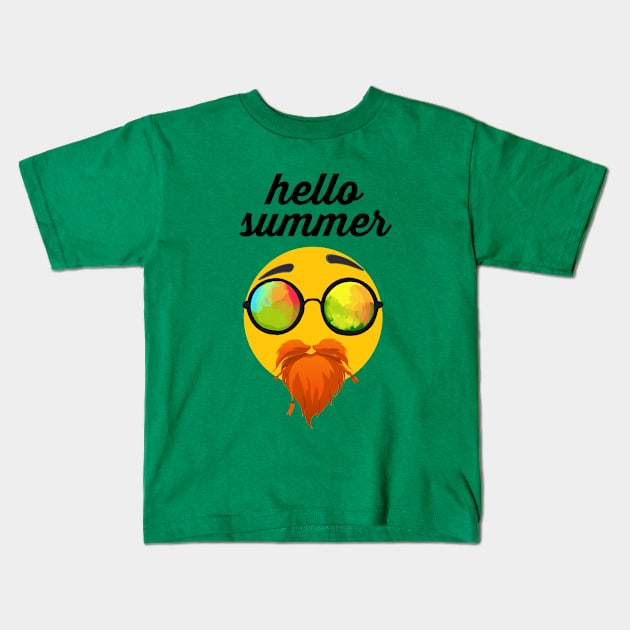 summer Kids T-Shirt by Pinkfeathers